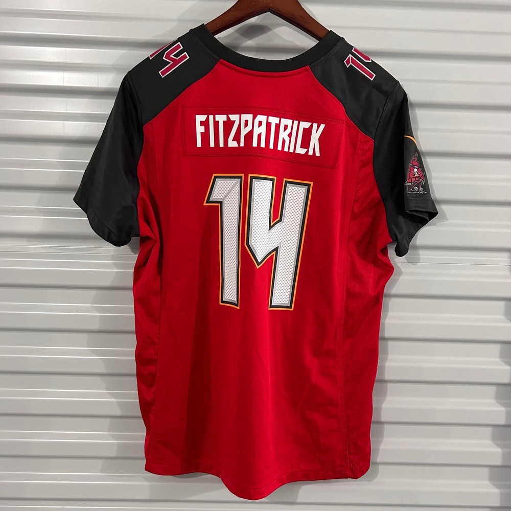Nike Ryan Fitzpatrick Tampa Bay Buccaneers NFL Jersey Mens XXL Red Black 14